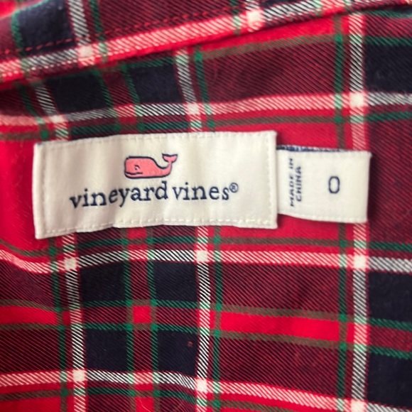 Vineyard Vines Plaid Button Down Shirt Womens Size 0 - Picture 2 of 5